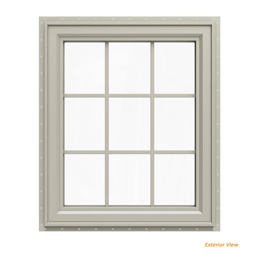 JELDWEN 29.5 in. x 35.5 in. V4500 Series Desert Sand Vinyl Left