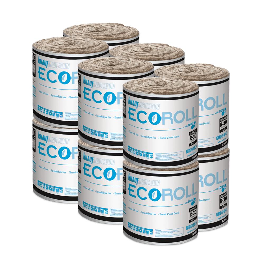 Knauf Insulation R 30 Ecoroll Unfaced Fiberglass Insulation Roll 15 In X 22 Ft 18 Rolls