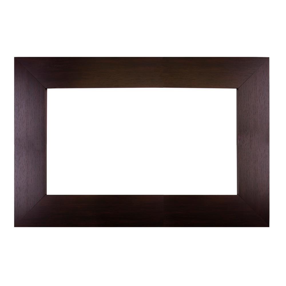 MirrorChic Sonoma 30 in. x 36 in. DIY Mirror Frame Kit in Espresso
