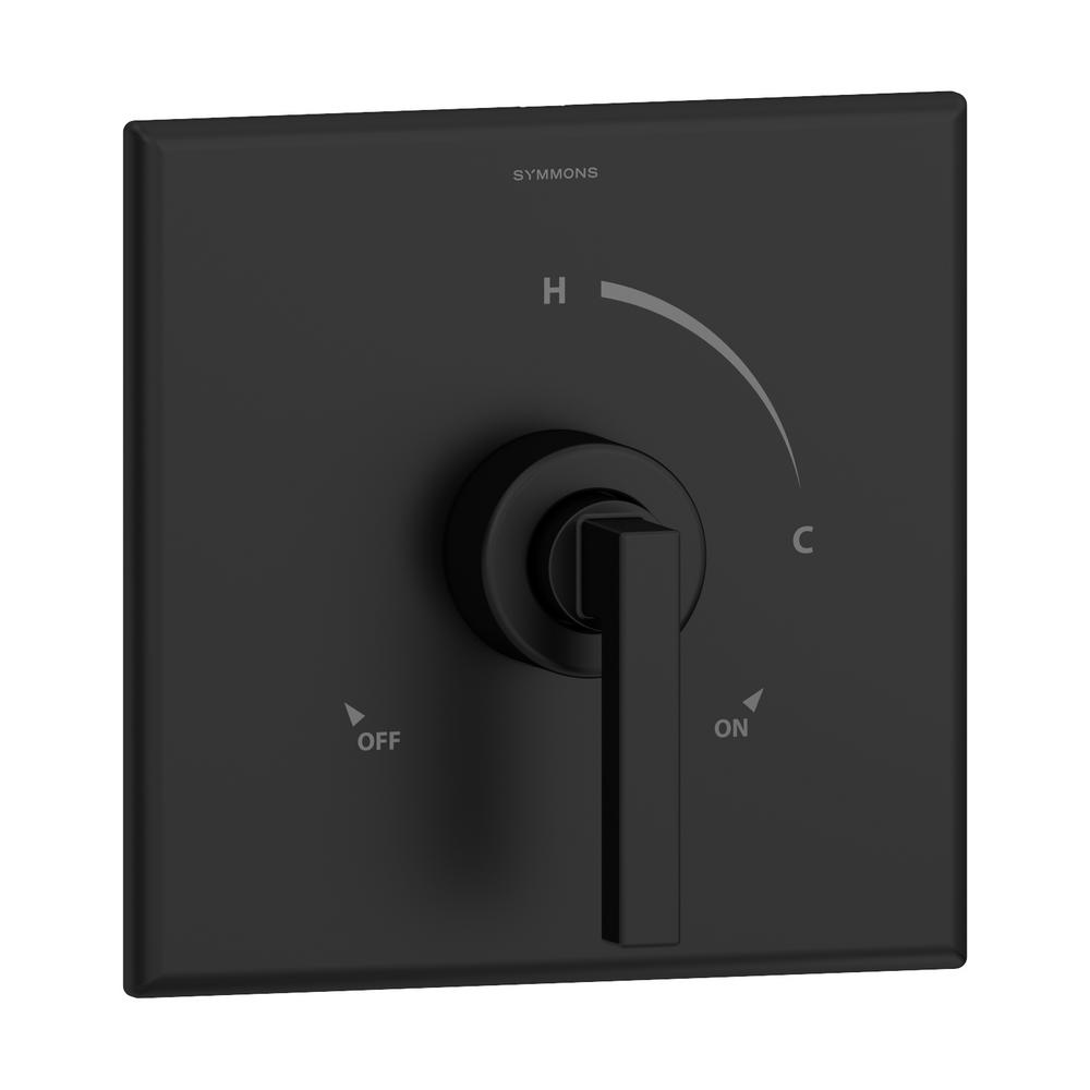 Symmons Duro 1Handle WallMounted Shower Valve Trim Kit in Matte Black