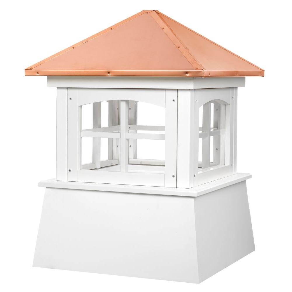 Good Directions Huntington 18 in. x 25 in. Vinyl Cupola with Copper