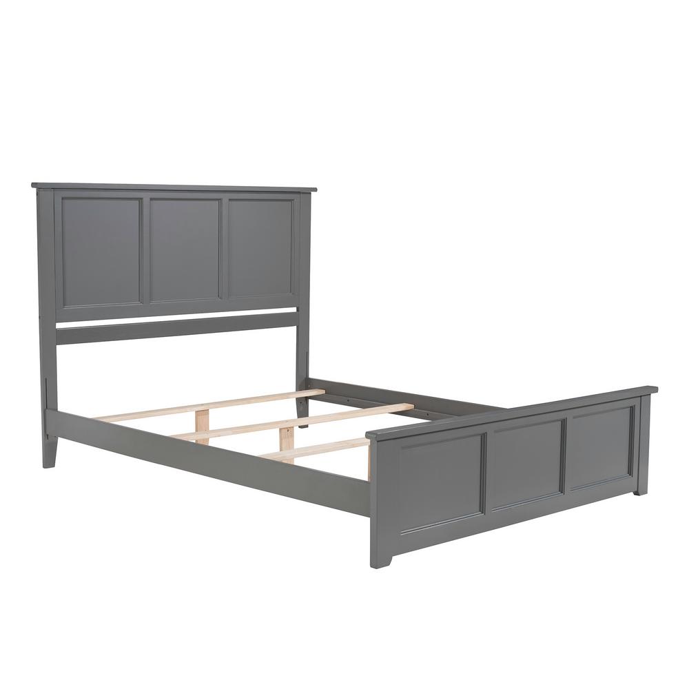 Atlantic Furniture Madison Queen Traditional Bed With Matching Foot Atlantic Furniture Madison Queen Traditional Bed With Matching Foot Board In Grey