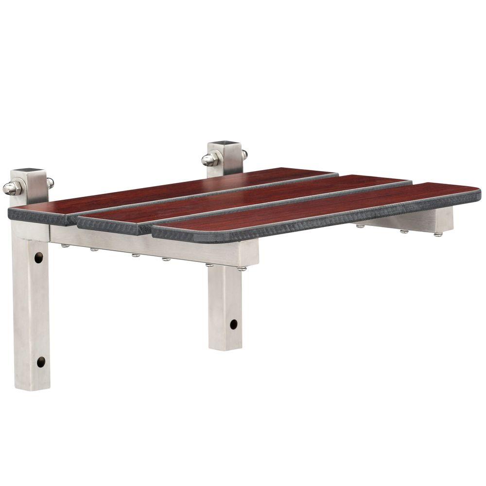 EZ Grab Designer Shower Seat in Dark Wood FinishSSSW12SSDW The