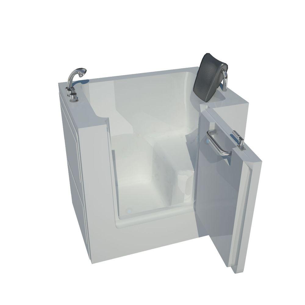 Universal Tubs 3.4 ft. Left Drain Walk-In Bathtub in White by Universal Tubs