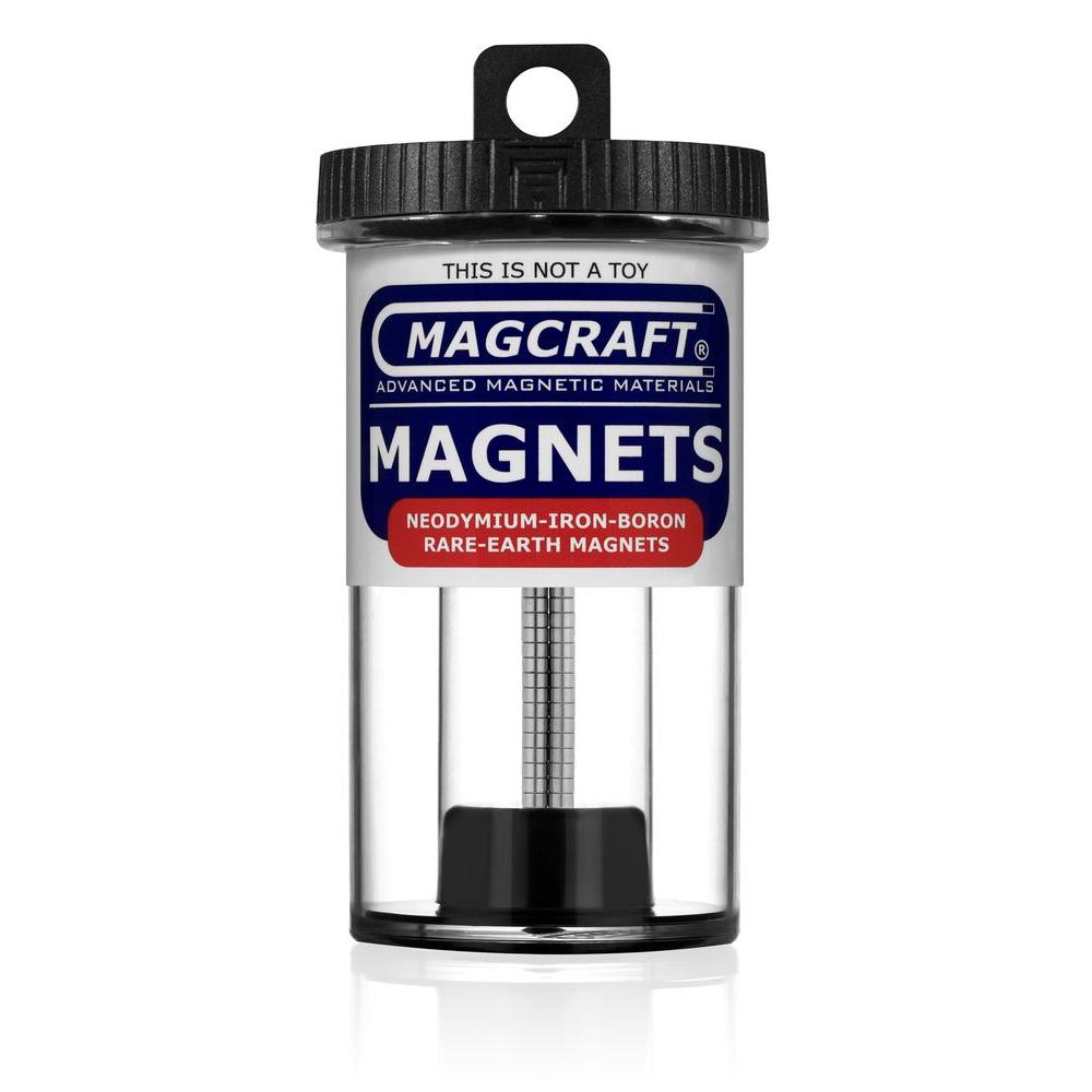 Magcraft Rare Earth 1 8 In X 16 Disc Magnet 100 Pack Magcraft Rare Earth 1 8 In X 16 Disc Magnet