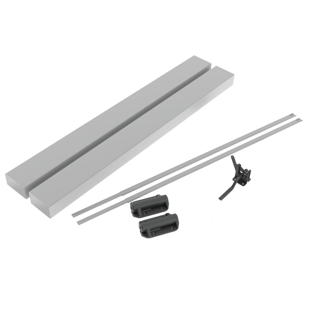 Veranda 6 ft. x 36 in. Select White Vinyl Rail Kit with Square