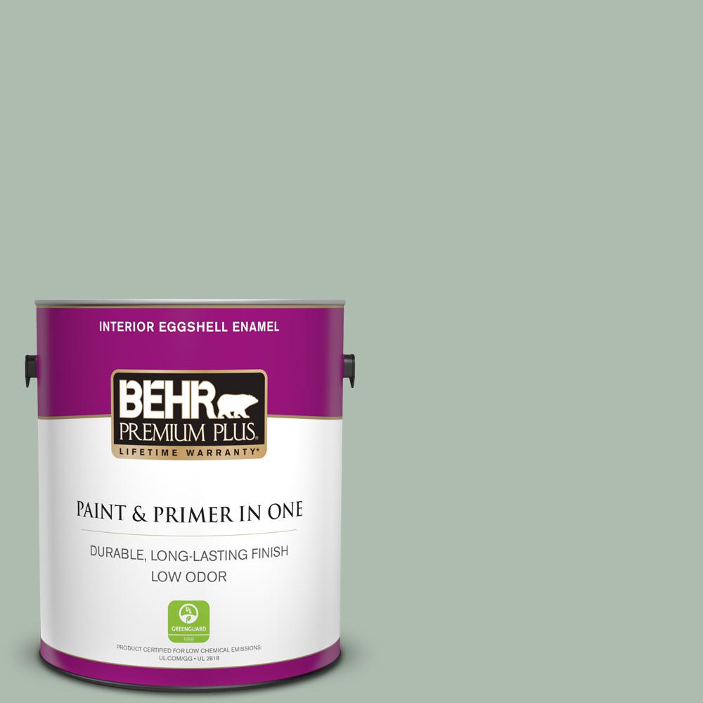 Behr Premium Plus 1 Gal 450e 3 Southern Breeze Eggshell Enamel Low 450e 3 Southern Breeze Eggshell Enamel Low Odor