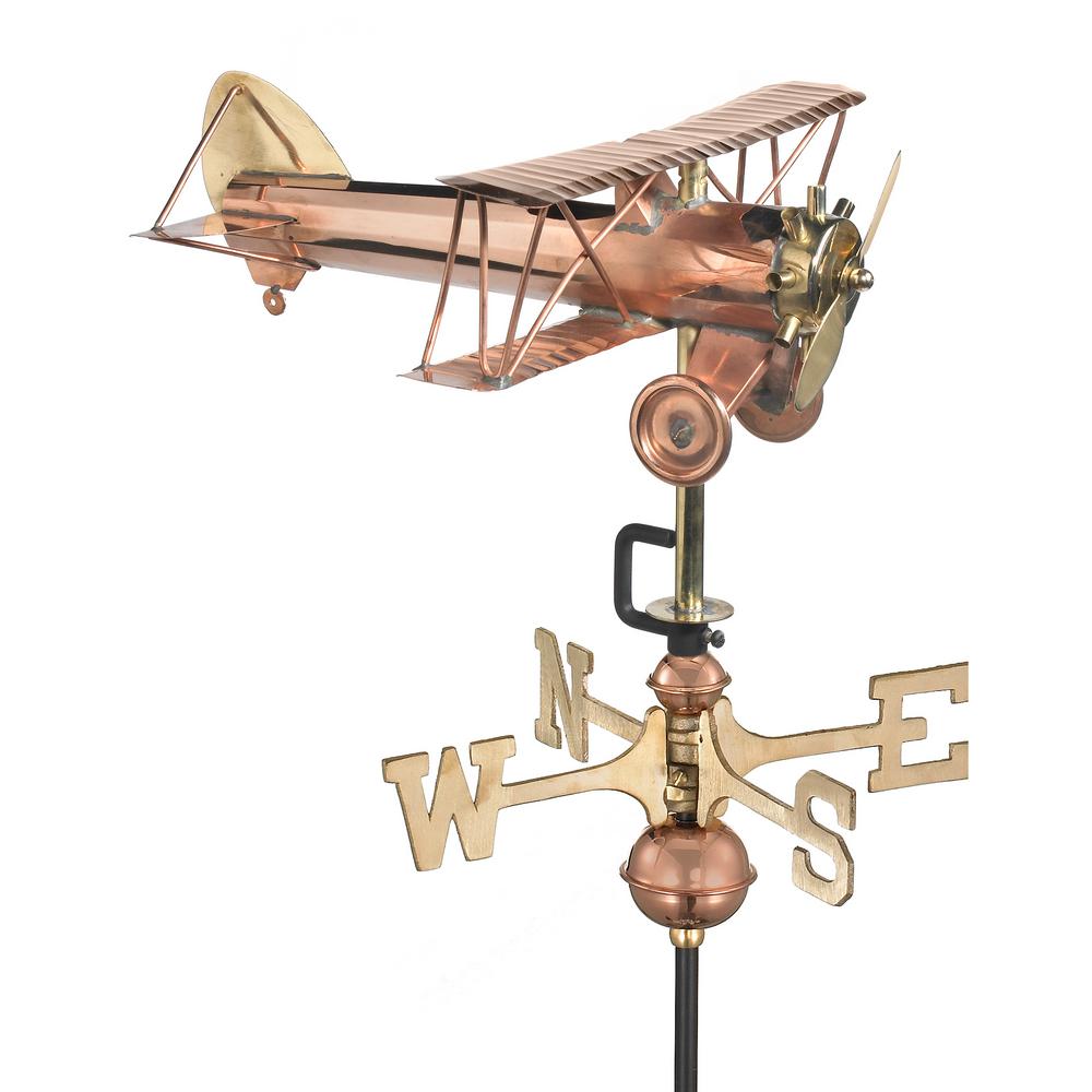 Hummingbird Cottage Weathervane Pure Copper Roof Mount Backyard Garden Décor