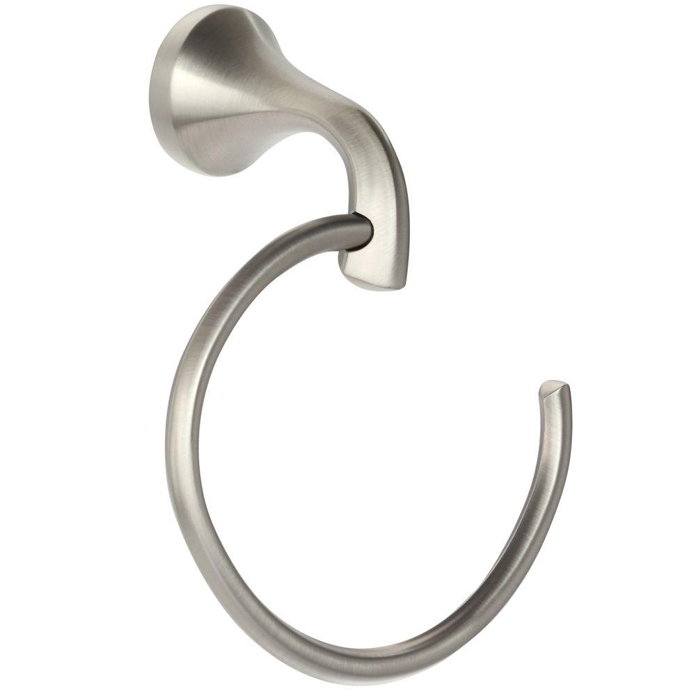 MOEN Eva Towel Ring in Brushed NickelYB2886BN The Home Depot