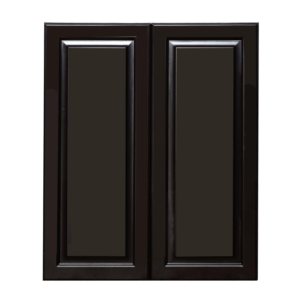 Lifeart Cabinetry La Newport Assembled 24x36x12 In 2 Door Wall