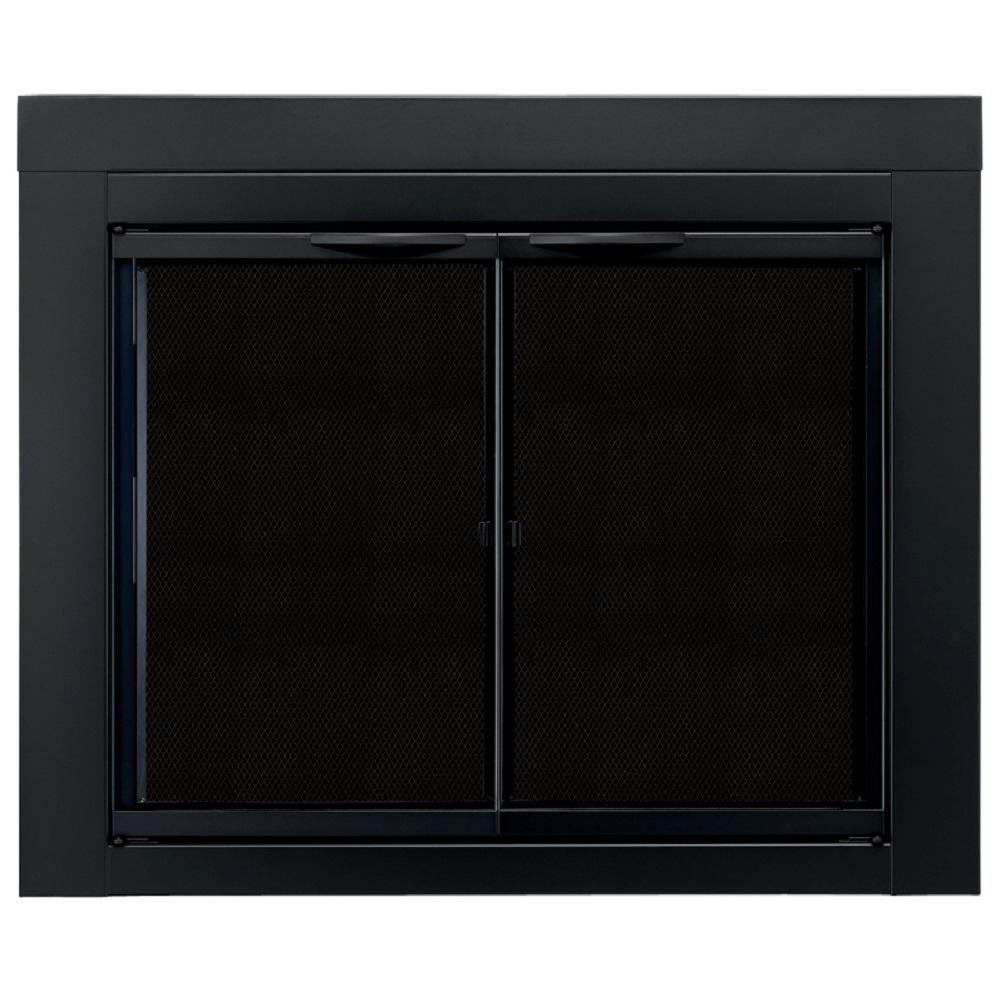 Pleasant Hearth Ascot Medium Glass Fireplace Doors At 1001 The