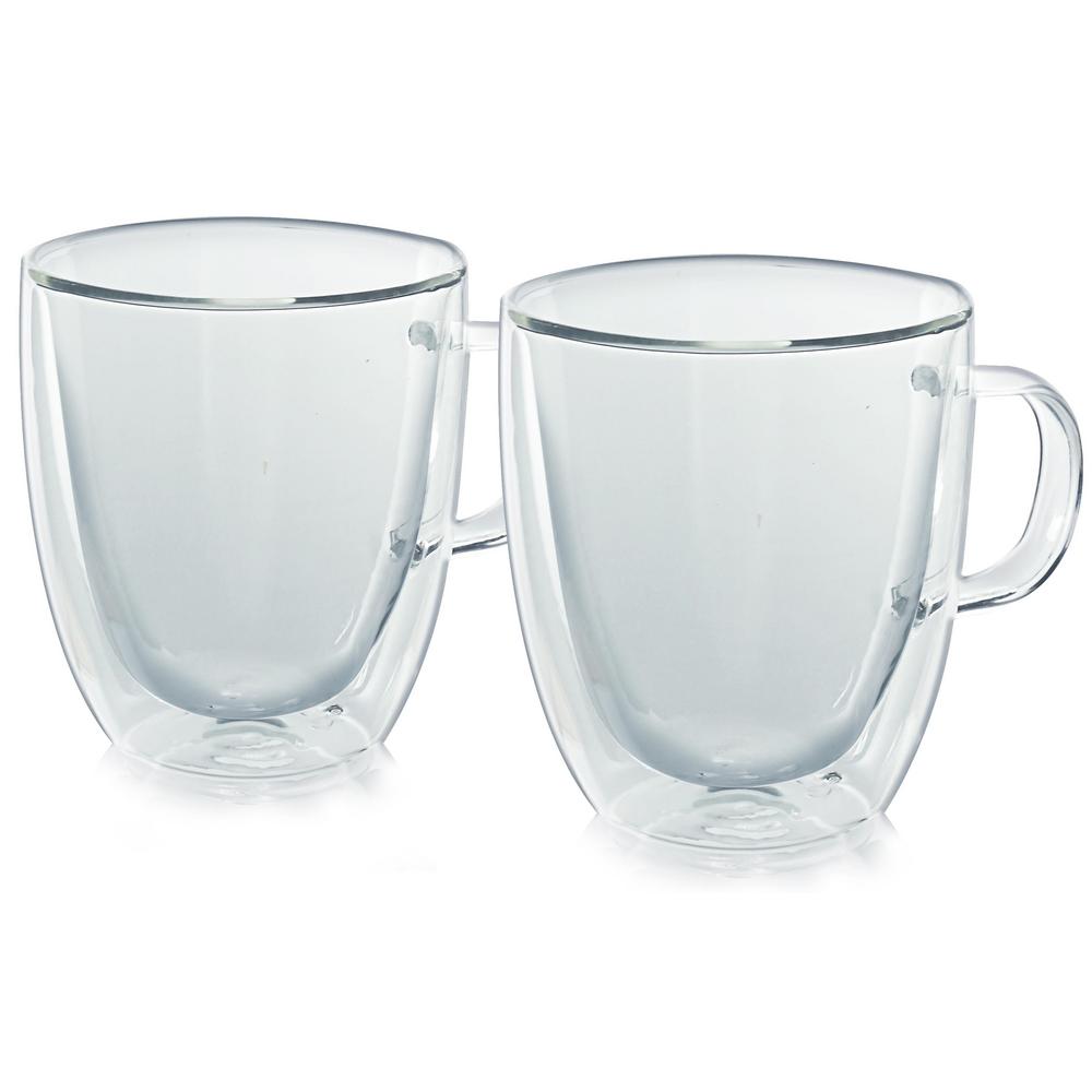 clear double wall coffee mugs