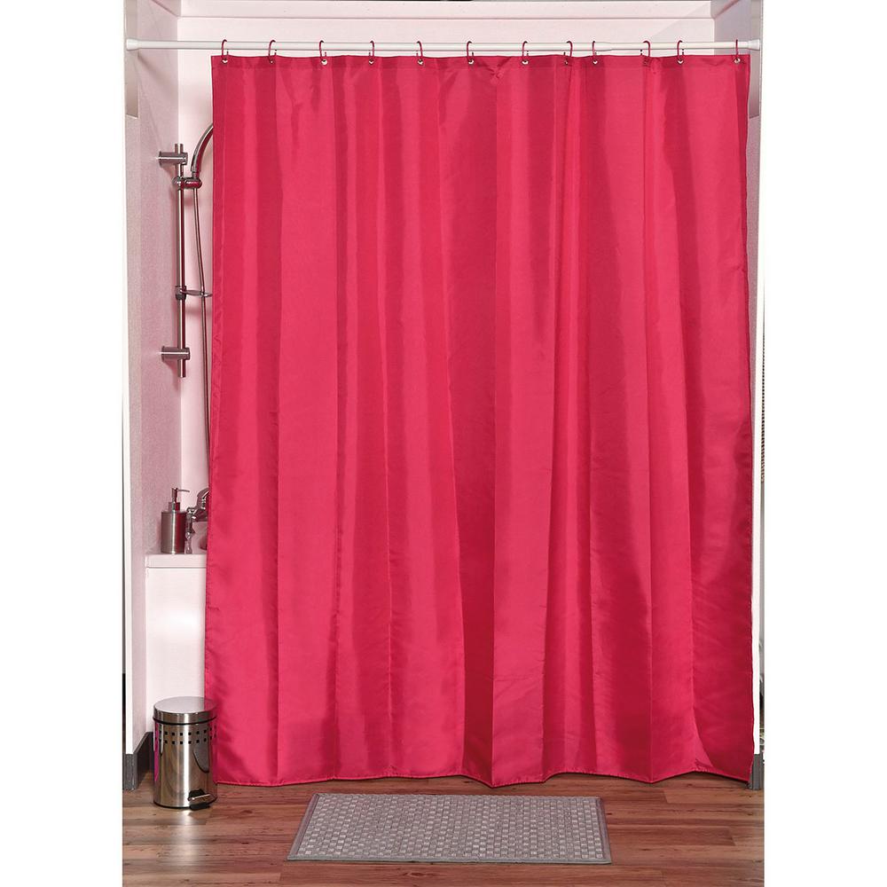 Mildew Resistant Pink Shower Curtains Shower Accessories