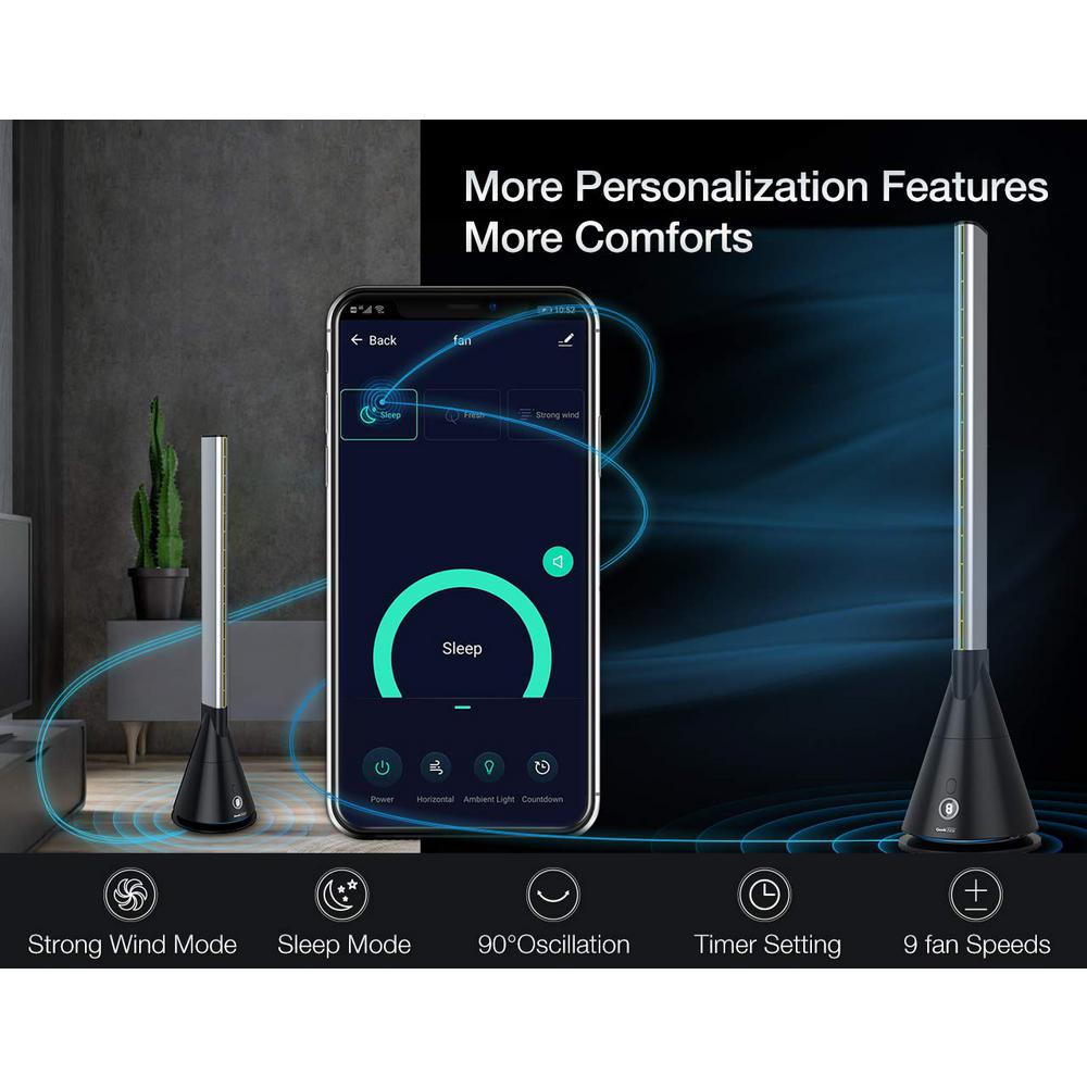google assistant tower fan