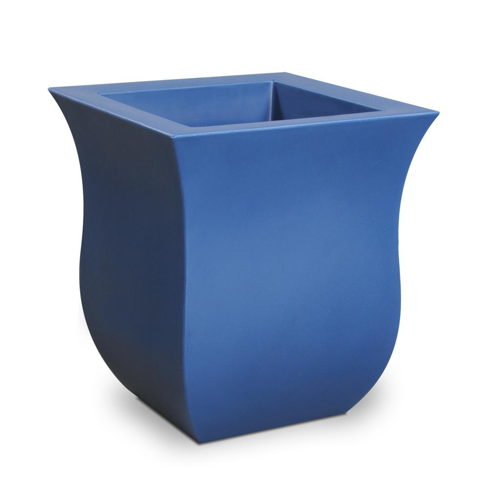 Modern Self Watering Blue Planters Garden Center The