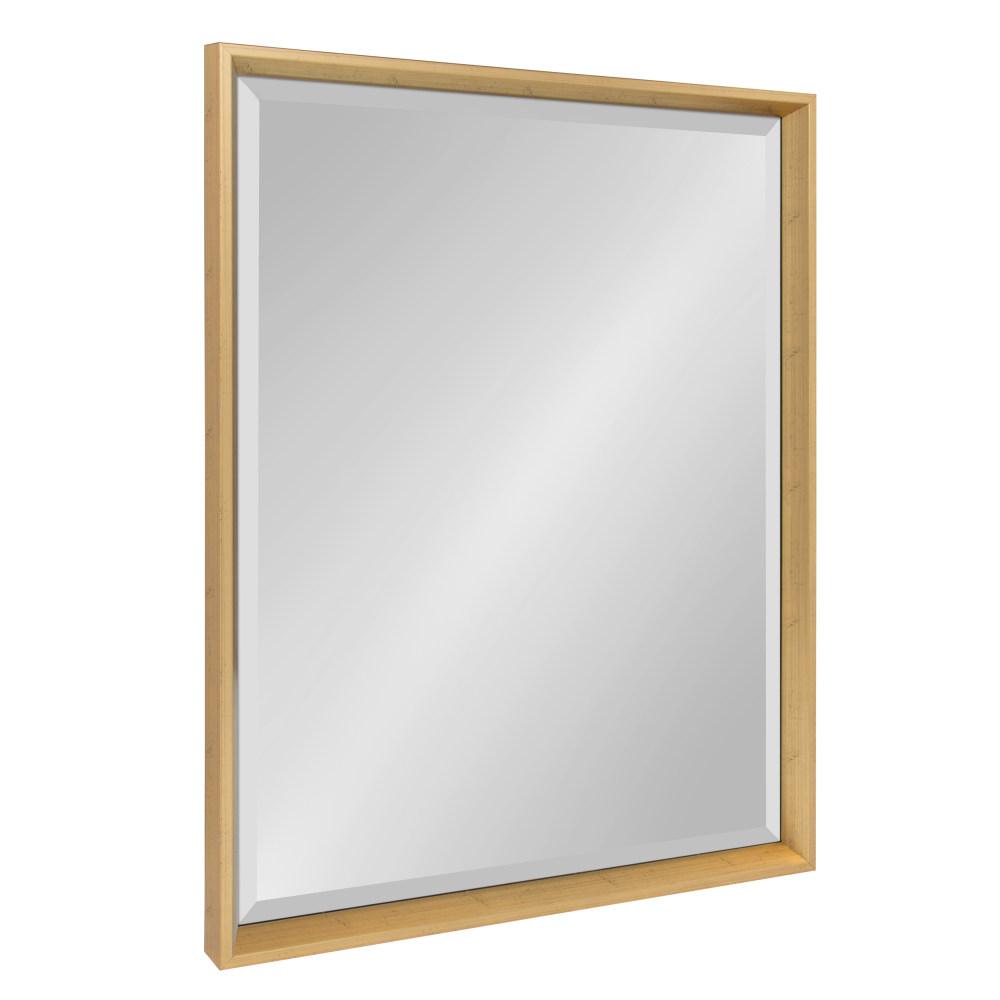 Kate And Laurel Calter Rectangle Black Wall Mirror 212969 - The Home Depot