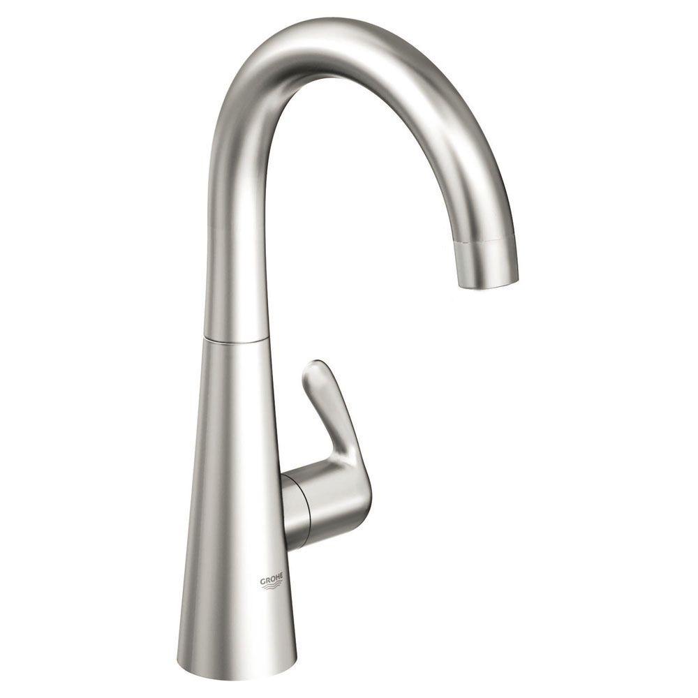 Grohe Ladylux 3 Single Handle Faucet In Realsteel 30026sd0 The