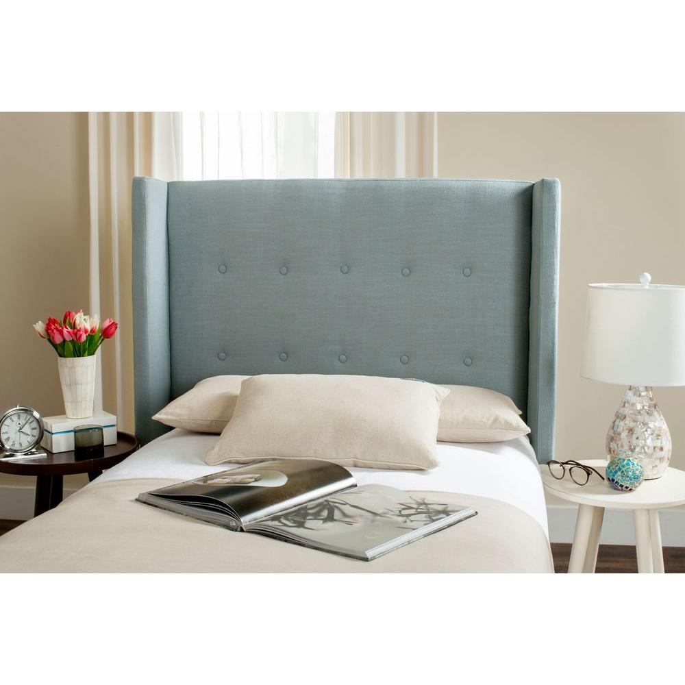 Safavieh Damon Sky Blue Twin Headboard Mcr4046c T The Home Depot Damon Sky Blue Twin Headboard