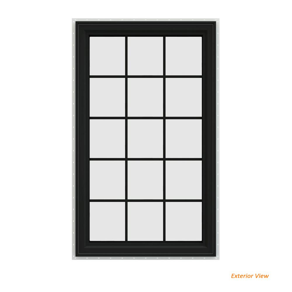 Cat Windows The Home Depot 35 5 In X 59 V 4500 Series Bronze Painted Vinyl Right