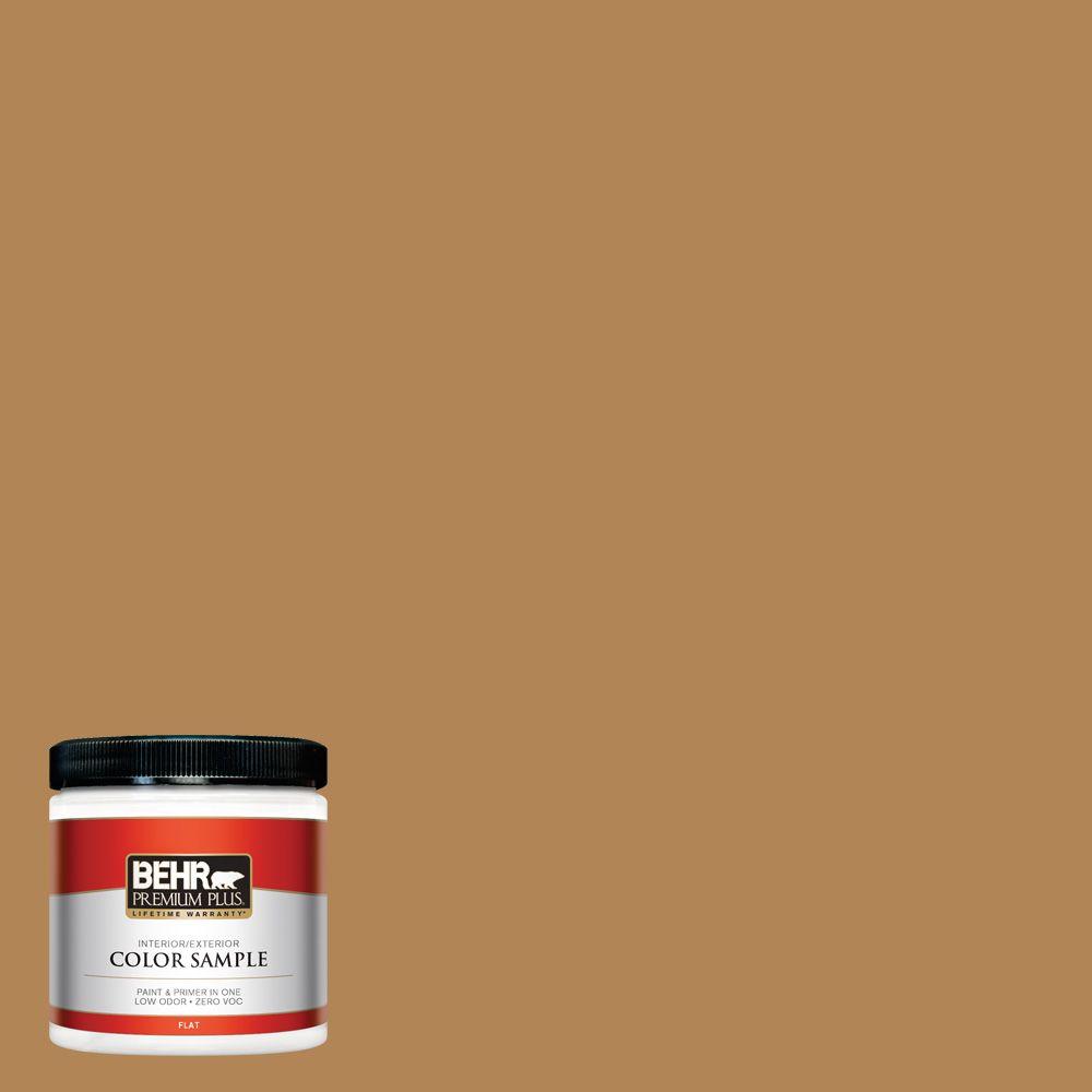 BEHR Premium Plus 8 oz. S2906 Golden Rice Interior/Exterior Paint