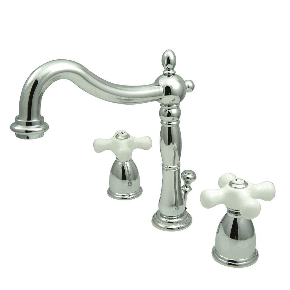 Kingston Brass Victorian 8 In Widespread 2 Handle Bathroom Faucet