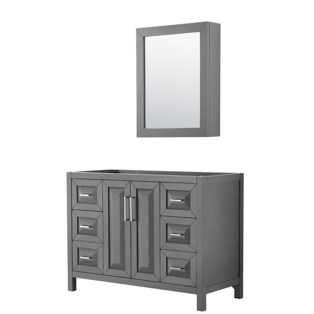 Wyndham Collection Avery 47 25 In W X 21 75 In D Bathroom Vanity Cabinet Only In Dark Gray Wcv232348skgcxsxxmxx The Home Depot