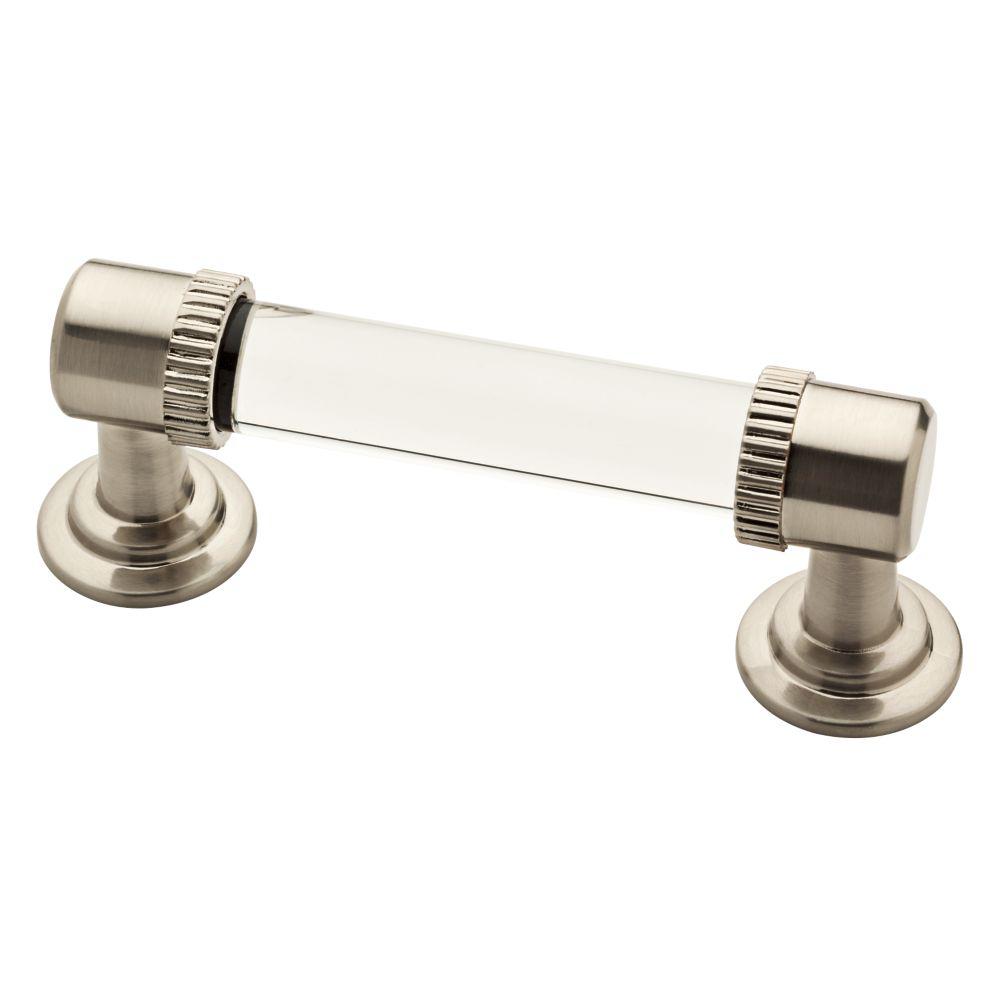Glass Drawer Pulls Cabinet Hardware The Home Depot