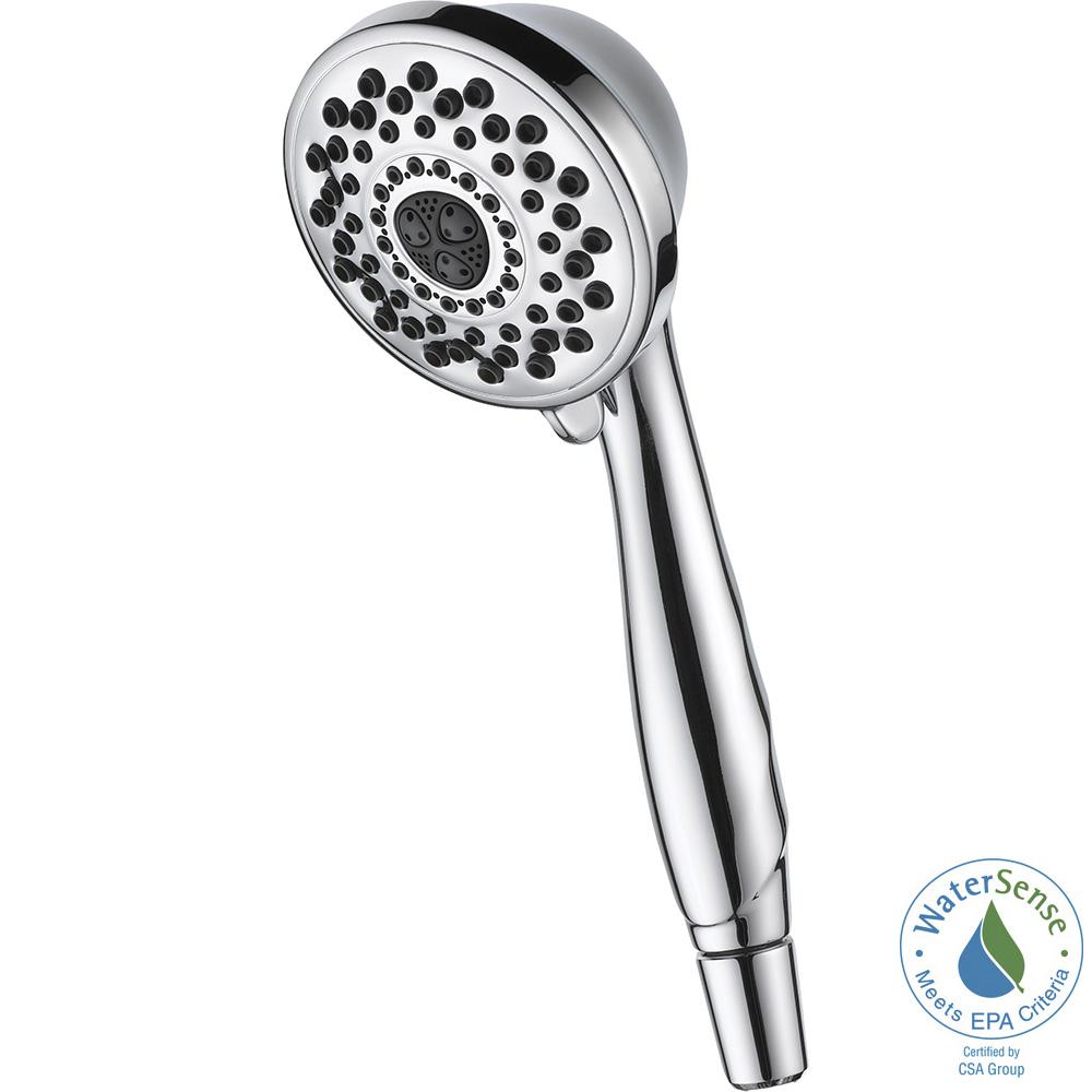 Delta 7Spray Hand Shower with Pause in Chrome59426PK The Home Depot