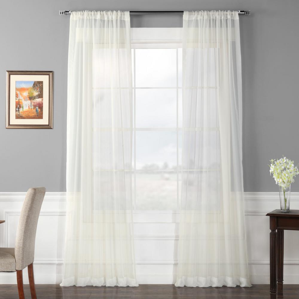 Home Accessories New Productfaux Linen Voile Curtain Solid Color