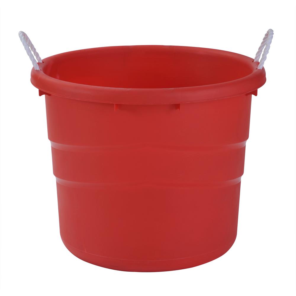 circular plastic tub