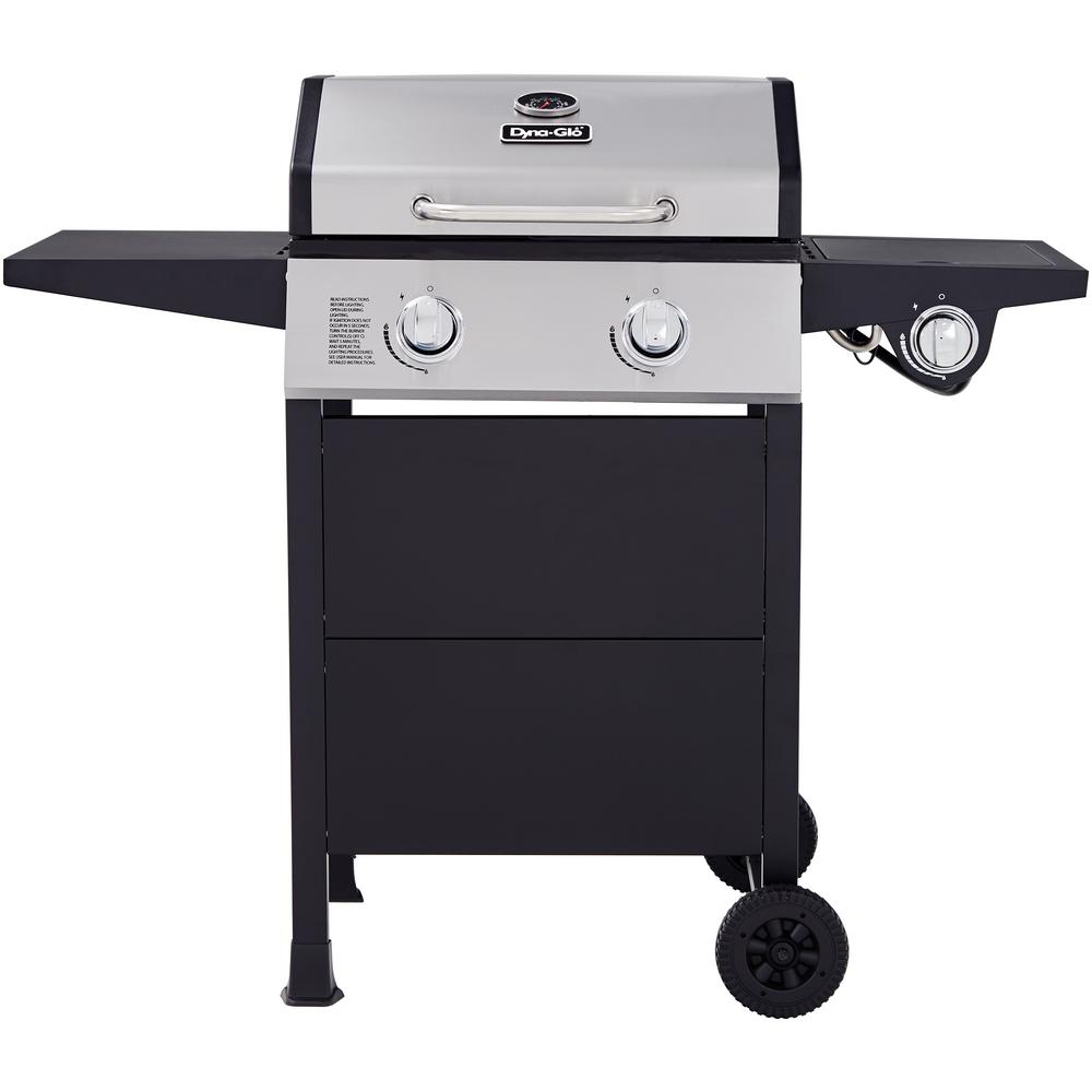 Smoke Hollow 4Burner Propane Gas Barrel Grill in Black with Side