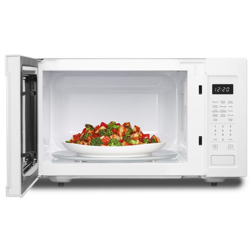 Whirlpool 1 6 Cu Ft Countertop Microwave In Black Built In