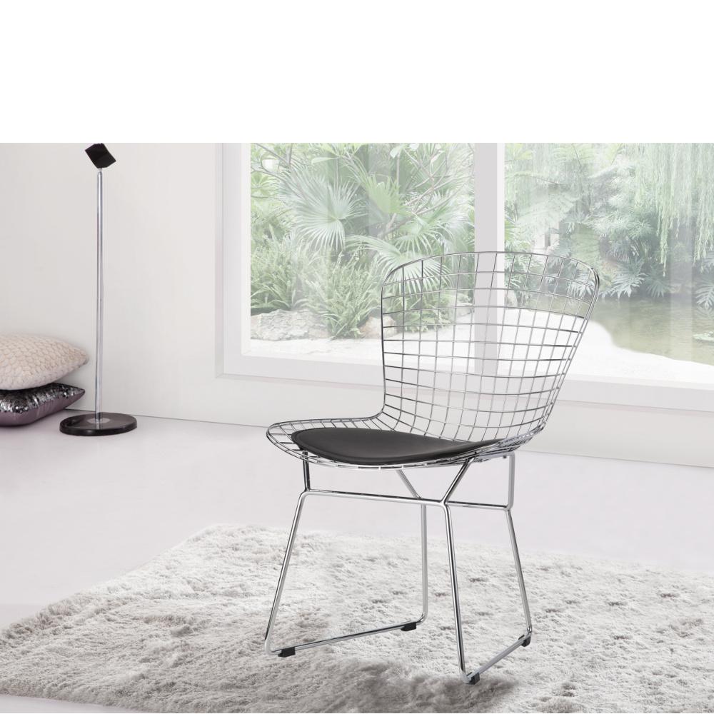 Wire Black Side Chair