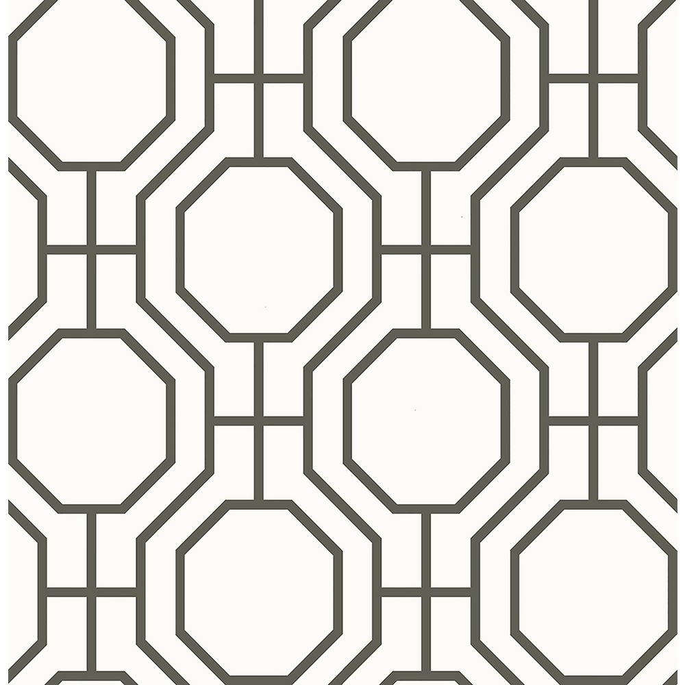 Roll Black Wallpaper Home Decor The Depot Circuit Black Modern Ironwork Wallpaper
