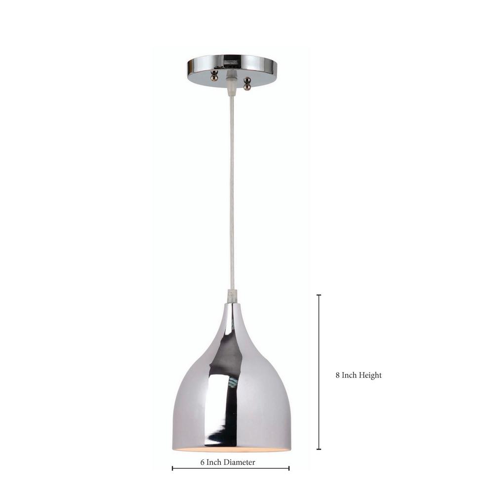 Kenroy Home Gabe 1 Light Chrome Mini Pendant 93161ch The Depot - Kenroy Pendant Lights Kenroy Home Gabe 1 Light Chrome Mini Pendant 93161ch The Depot - Kenroy Pendant Lights