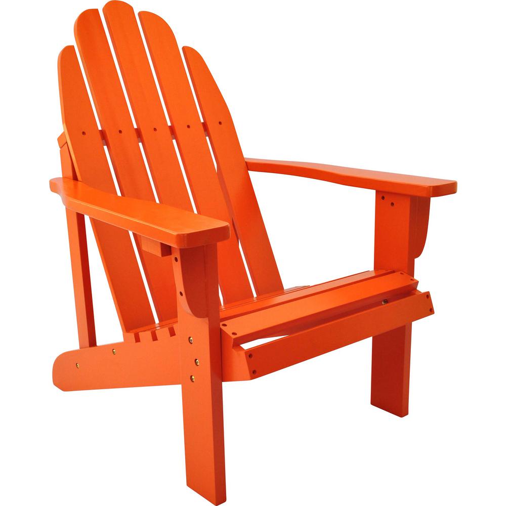 Catalina Cedar Wood Adirondack Chair - Tangerine-4613TA ...