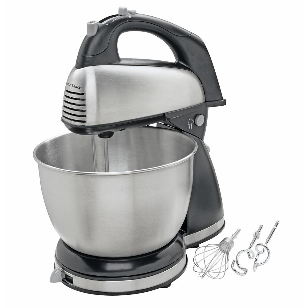 Hamilton Beach 4 Qt 6 Speed Hand Stand Mixer 64650 The Home Depot