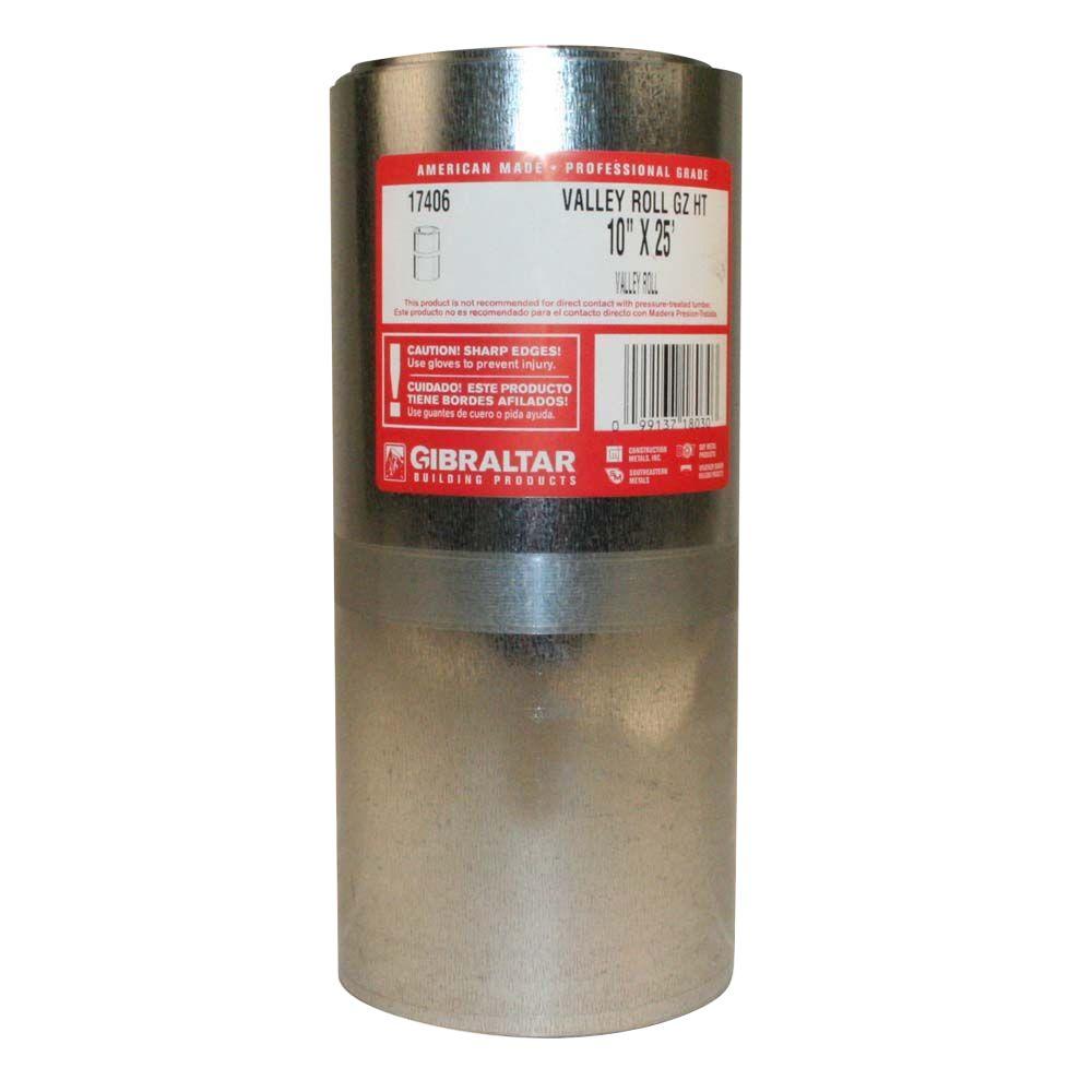 10 in. x 25 ft. Galvanized Steel Valley Roll Flashing17406 The Home Depot