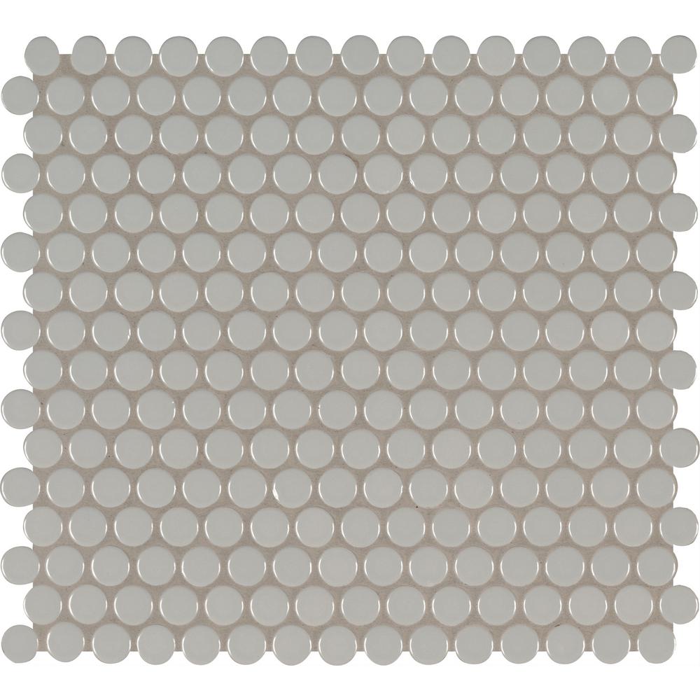 Msi Gray Glossy Penny Round 11 57 In X 12 4 10 Mm Porcelain Msi Gray Glossy Penny Round 11 57 In X 12 4 10 Mm Porcelain Mesh Mounted Mosaic Tile 19 93 Sq Ft Case Ngrapenrou The Home Depot