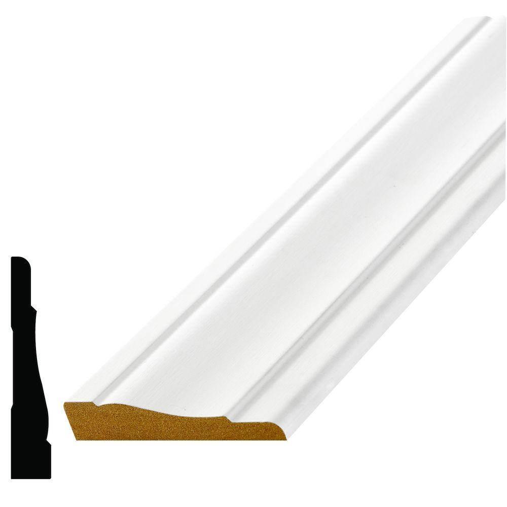 Alexandria Moulding WM 445 5/8 in. x 3-1/4 in. Primed Fiberboard ...