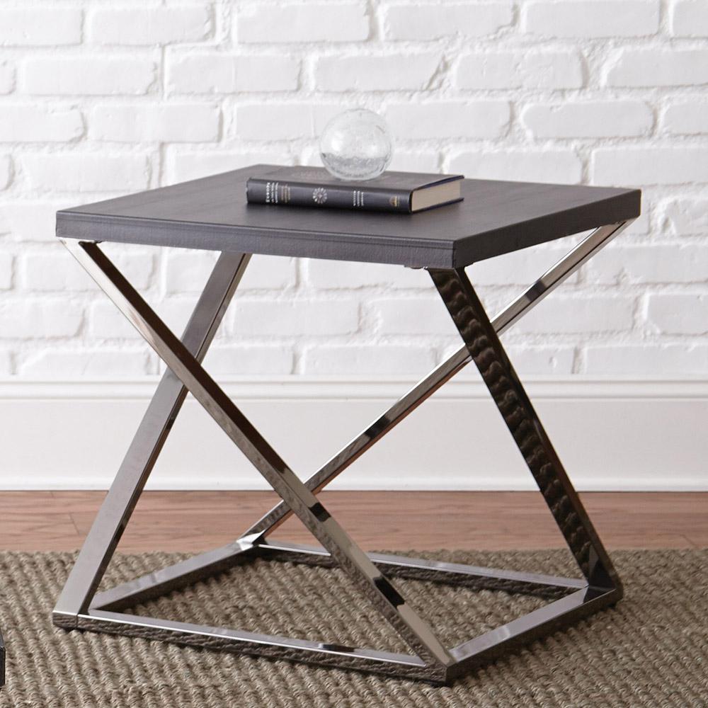 Steve Silver Company Aegean Black Contemporary End Table Ag150e Steve Silver Company Aegean Black Contemporary End Table Ag150e The Home Depot