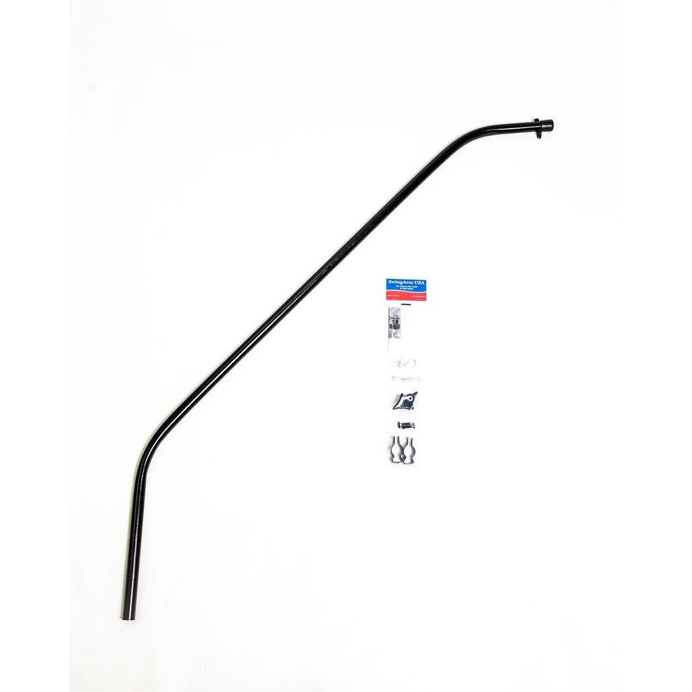 Original Extended Single Hook Black Swinging Bird Feeder and Plant Hanger