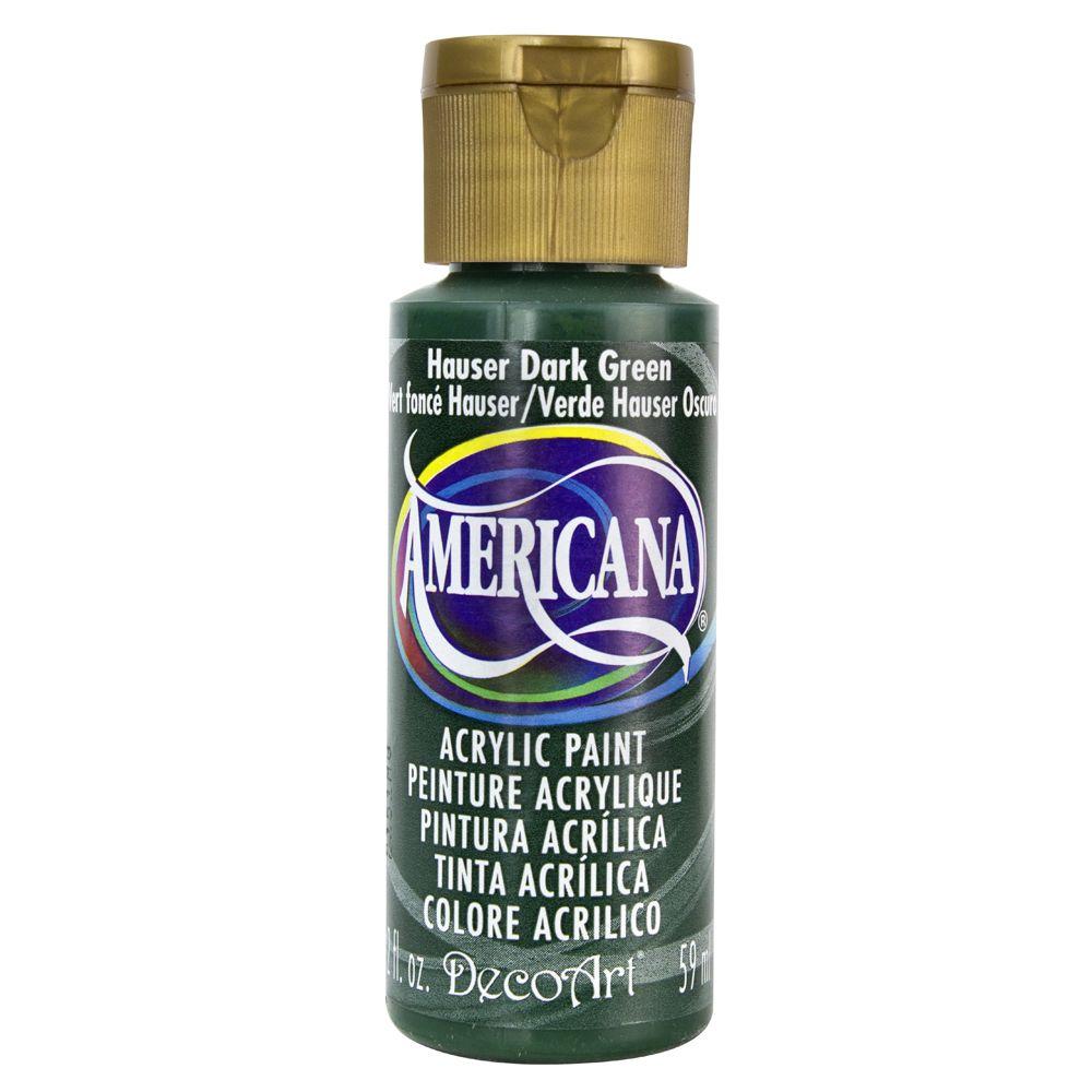 DecoArt Americana 2 oz. Hauser Dark Green Acrylic PaintDA1333 The