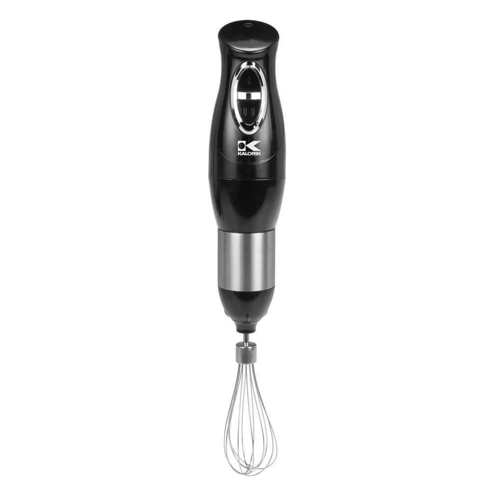 KALORIK 2Speed Black Stainless Steel Hand Mixer with Food Chopper