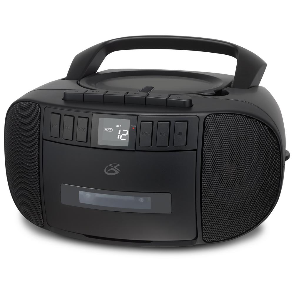 GPX Portable Stereo Boombox with AM/FM, CD, Cassette-BCA209B - The Home