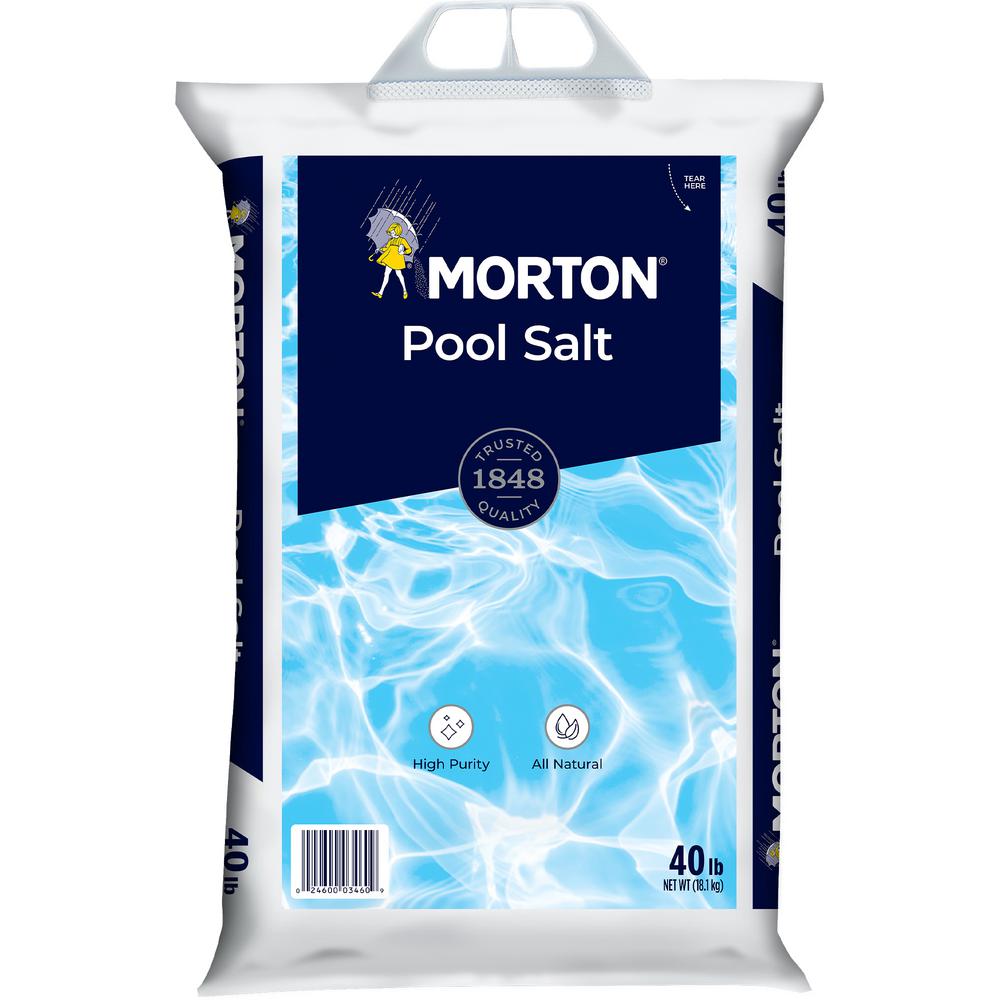 Morton Morton Pool Salt 40 Lb 3460 The Home Depot