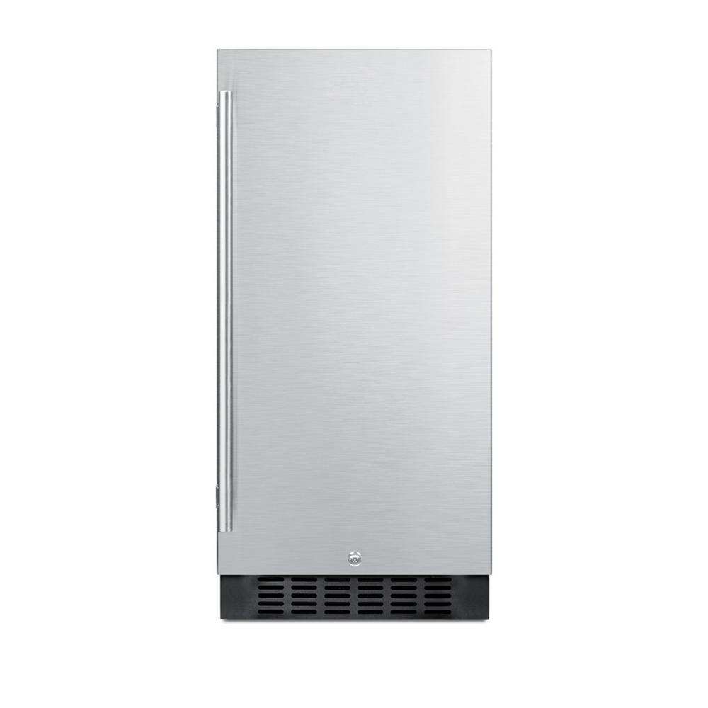 Summit Appliance 15 in. 2.2 cu. ft. Mini Fridge in Stainless Steel (Silver)