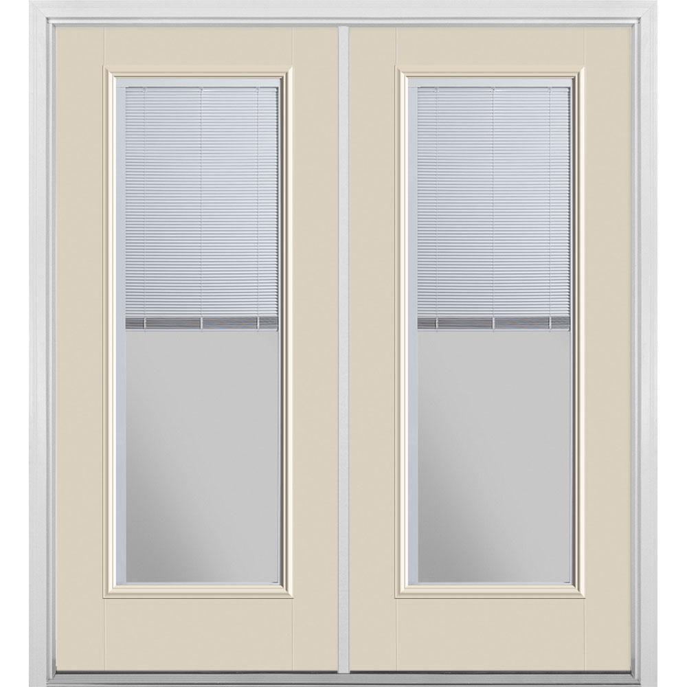 Masonite 72 In X 80 Canyon View Fiberglass Prehung Right Hand Masonite 72 In X 80 Canyon View Fiberglass Prehung Right Hand Inswing Mini Blind Patio Door With Brickmold