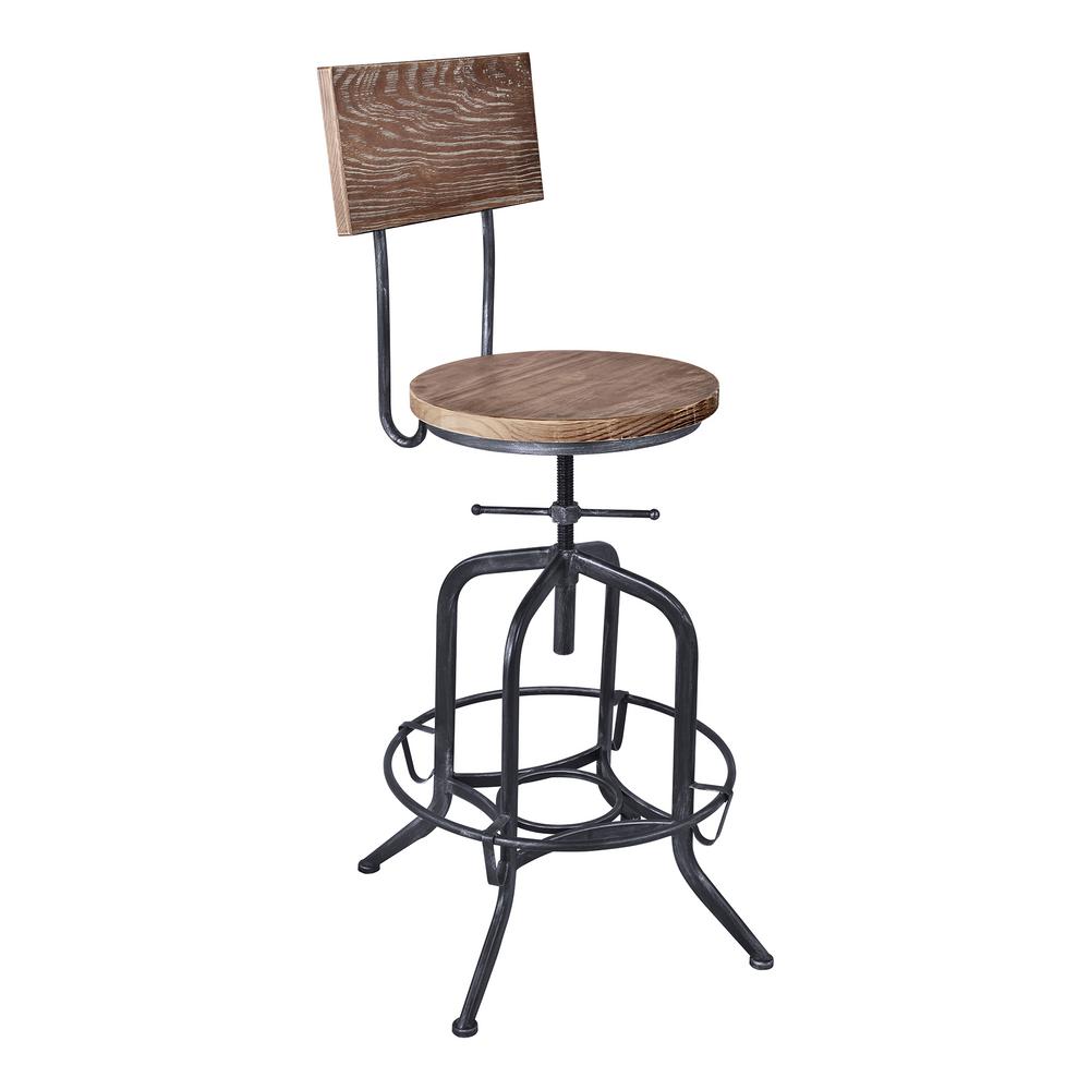 Armen Living Magnus Grey Adjule Bar Stool Lcmgstsbpi Armen Living Magnus Grey Adjule Bar Stool