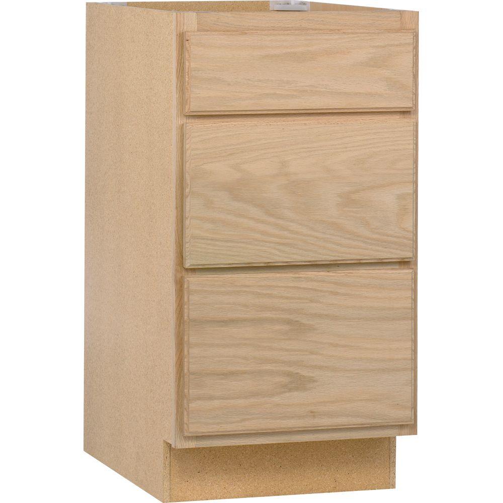 assembled x Assembled in. 18x34.5x24 3 Base Cabinet with Kitchen